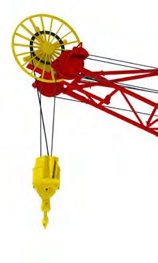lattice construction one upper cord, two lower cords manufactured as one component 1 The Terex Quaymate P50 crane with