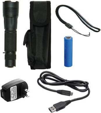 RECHARGEABLE MP 15 RECHARGEABLE FLASH Model #110221 CASE PACK OF 6 800 LUMENS HIGH 27 LUMENS LOW KIT INCLUDES: