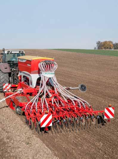 84 to 29.53' / 3 to 9 metres. The TERRASEM universal seed drill can be economically incorporated into any operating sequence, regardless of whether it is deployed for mulch or conventional drilling.