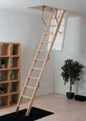 LOFT LADDERS Click Fix 76 EN 14975 This premium timber loft ladder features a highly insulated hatch and air-tight seals, helping reduce heat loss by up to