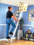 LOFT LADDERS Deluxe BS EN 14975 This 2 section sliding loft ladder is made from heavy duty aluminium. The Deluxe has twin handrails for climbing safety.
