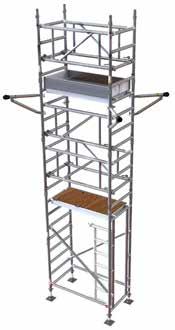 ACCESS TOWERS Liftshaft 700 Designed for use in confined spaces. The lightweight industrial modular access tower system has a compact base and a range of platform heights from 2m to 20m.