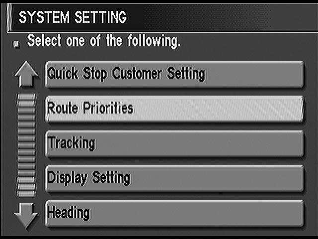 NAVIGATION SYSTEM Control Panel Mode (Cont d) LANGUAGE MODE 1. Start the engine. 2. Push OPEN/CLOSE switch and then open the display. 3. Push SETTING switch. 4. Select System Setting. 5.