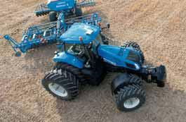 A longer wheelbase means greater stability at high transport speeds, faster and more efficient minimum tillage operations and more traction for demanding heavy drawbar applications.