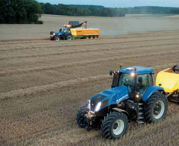 20 21 PTO AND HYDRAULICS MORE THAN JUST A DRAFT TRACTOR New Holland T8 tractors are designed to