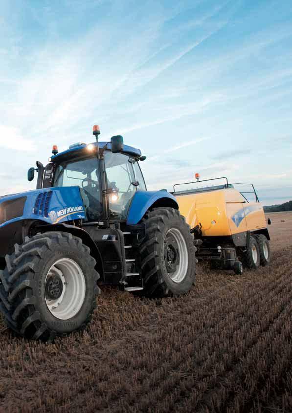 MAXIMUM VERSATILITY T8 tractors were not designed solely for primary arable work.