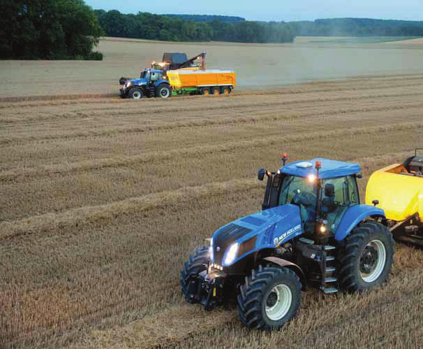 20 21 PTO AND HYDRAULICS MORE THAN JUST A DRAFT TRACTOR New Holland T8 tractors are designed to