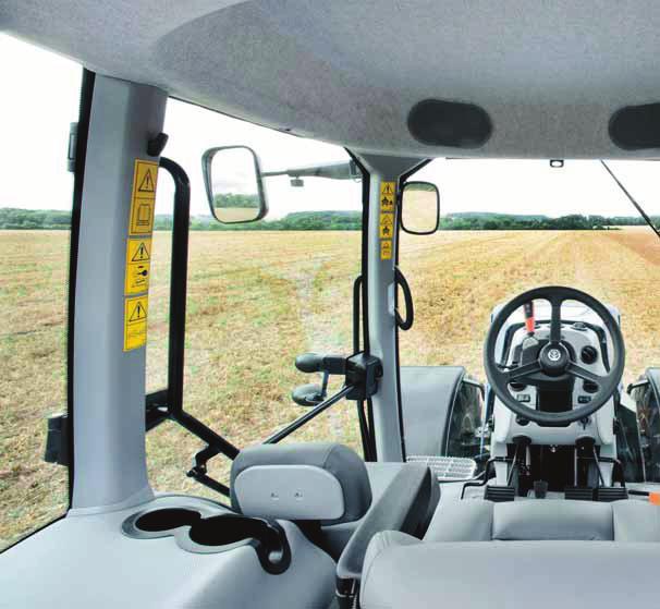 4 5 OPERATOR ENVIRONMENT AT 68dB(A), T8 CABS ARE THE QUIETEST IN THE BUSINESS AT 68dB(A) THE QUIETEST AND MOST SPACIOUS CAB IN ITS CLASS DESIGNED FOR COMFORT AND PRODUCTIVITY Settle