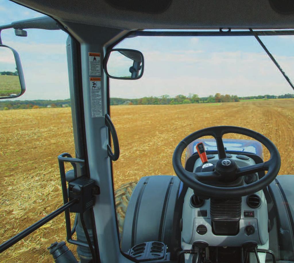 12 13 OPERATOR ENVIRONMENT AT 68 DECIBELS, IT S THE QUIETEST, MOST SPACIOUS CAB IN ITS CLASS. Settle into the seat of a GENESIS T8 tractor. Fire up the engine. Get into the field.