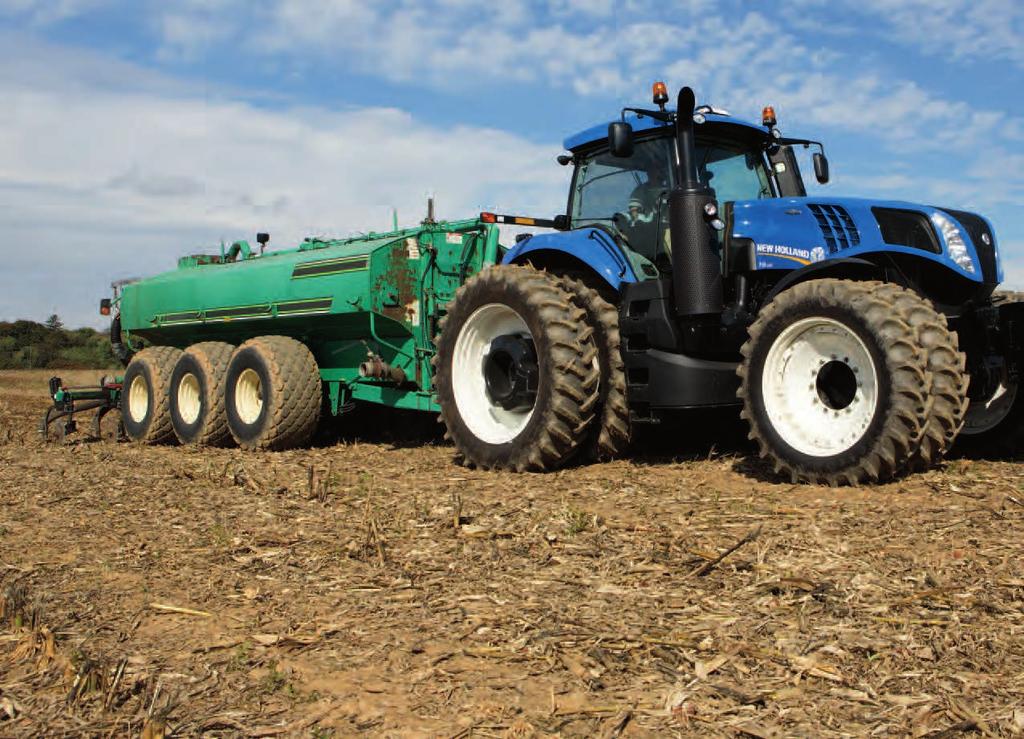 4 5 GENESIS T8 SERIES TRACTORS NO COMPROMISES Inspired by the forward-thinking commitment and can-do attitude of our customers, New Holland developed the GENESIS T8 Series tractors to redefine what
