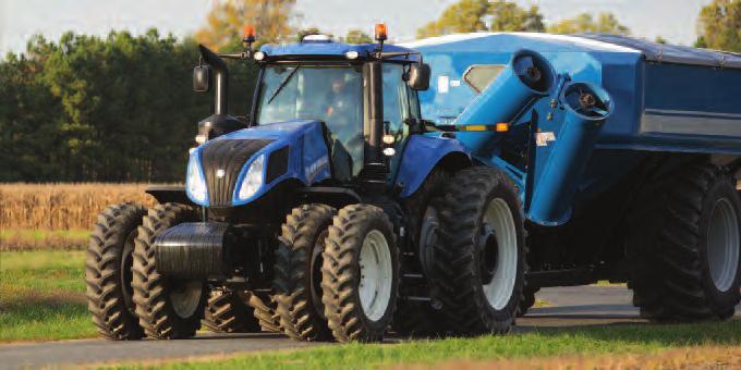 They enable the wheels to tuck in tight to the tractor body to achieve an impressive 55 turning angle.