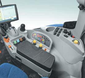 No need to scroll through menus to set up TerraLock traction management, Custom Headland Management, Auto PTO or Engine Speed Management (ESM) Personalized positioning of the hydraulic joystick and