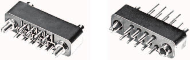 MR Series Miniature Rectangular / #16 Contacts /.062" Dia. / 13 mps TERMINTION TYPES For pin and socket contacts,.