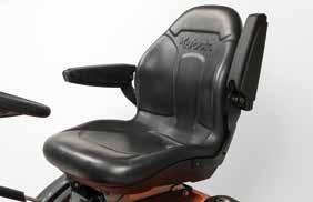 Suspension seat (T2290) The T2290 features a high-back suspension seat with parallel link suspension that