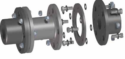 Installation and Maintenance Thomas Disc Couplings (Page 2 of 10) Series 52 Sizes 125-925 with classical disc pack TM 2.10. Do not start or jog the motor, engine, or drive system without securing the coupling components.
