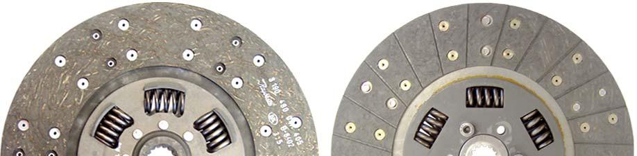 Overview of genuine versus non-genuine clutch discs tested: AL120018 Genuine John Deere clutch disc AL70272 Genuine John Deere clutch disc Results of quality checkup: Genuine: The