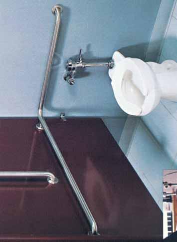 (408 kg) when properly installed complying with structural strength requirements of ADA Guidelines. STAINLESS STEEL GRAB BARS SNAP FLANGE 3700 Series 1 1 4" (32 mm) o.d. 3800 Series 1 1 2" (38 mm) o.