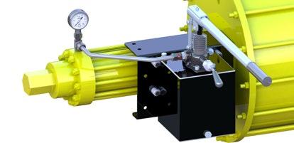 declutchable versions, as well as different hydraulic override solutions.