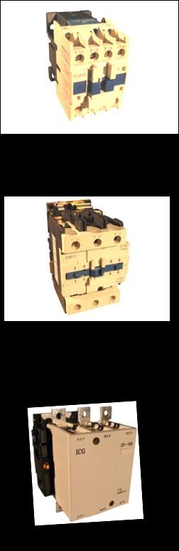 3 Pole Contactors For motor control, 12 to 630a (AC3) For distribution circuits, 25 to 1000A (AC1) AC1 Amps AC3 Amps AC3 Kw Description Part No. Price 25 9 4 3 main poles + 1NO aux MC09-10* 10.