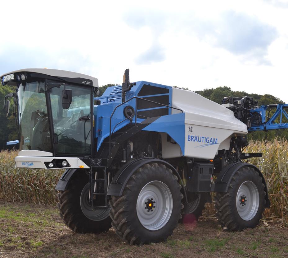 Self-propelled sprayer HT 160 Robust, strong, agile, designed for high performance the HT 160. With working widths up to 36m and tank sizes up to 8.000 liters for large area coverage.