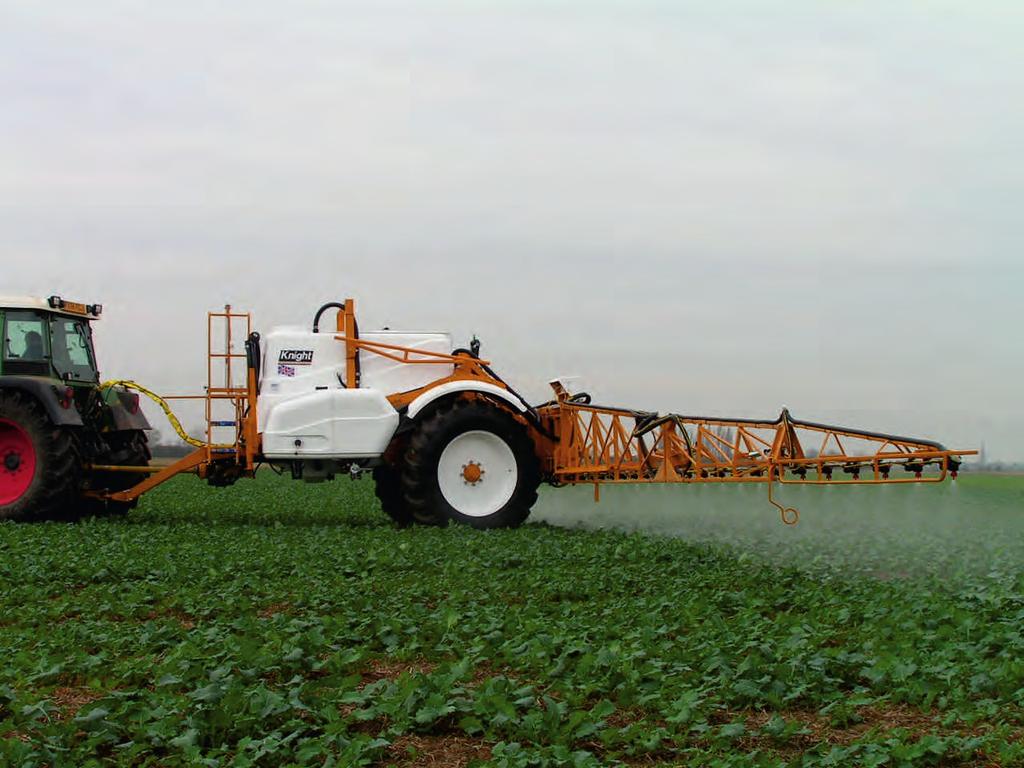 INTEGRATED INTELLIGENCE Designed to help you Grow Knight Sprayers are the first choice for farmers requiring high quality equipment in a wide range of sizes and specifications.