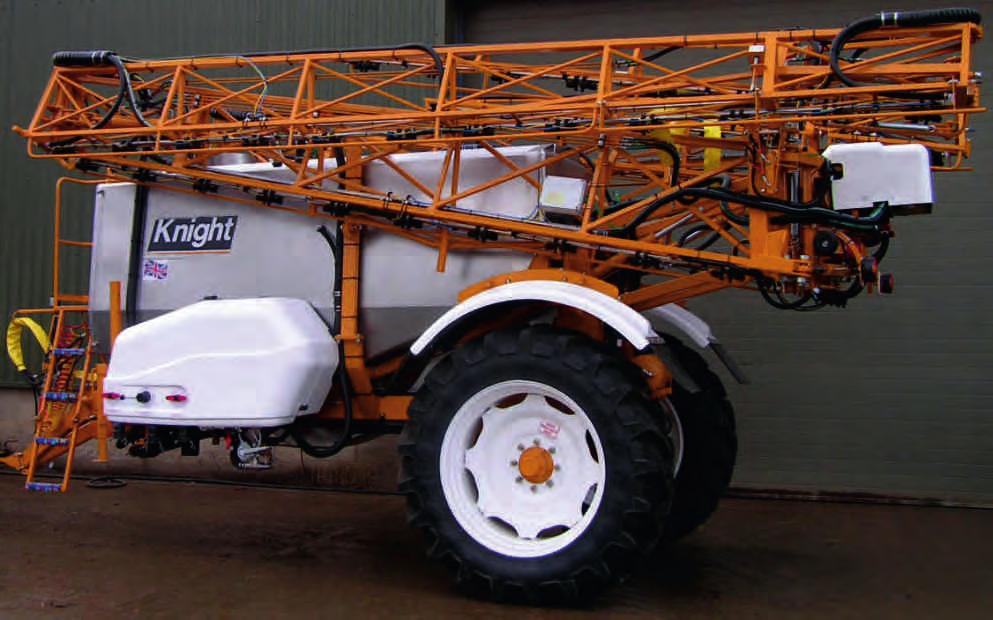 SPECIALIST REQUIREMENTS SPRAYER FEATURES Knight understand the importance of being able to provide each customer with a sprayer specification to suit their specialist requirements.