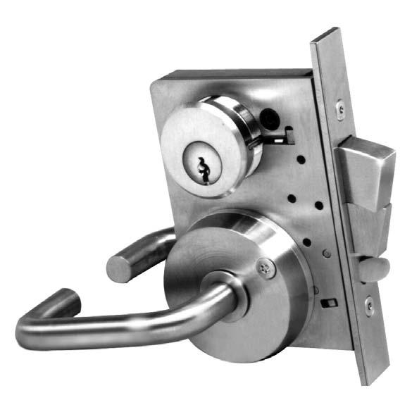 DOOR MOUNTED FOR Minimum and medium security. Designed for minimum and medium security areas where lever or knob operation is required.