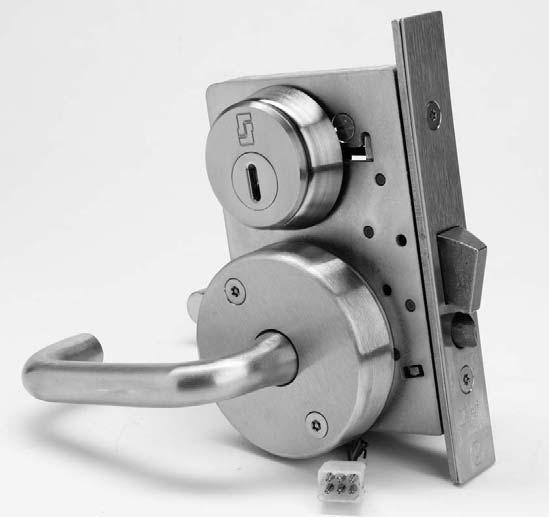 DOOR MOUNTED FOR Minimum and medium security. Designed for minimum and medium security areas where remote electric or local manual control of lever or knobs is desired.