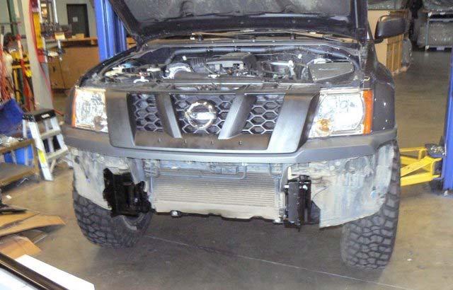 Measure down from bumper feature line PREPARATION TO VEHICLE 09 ON Xterra only Top edge of bumper 7.
