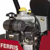 deck assembly DRIVE TRAIN Dual commercial Hydro-Gear ZT-5400 Powertrain Transaxles feature 9" cooling fans that assist with repelling debris Large turf friendly 24" rear tires for increased traction