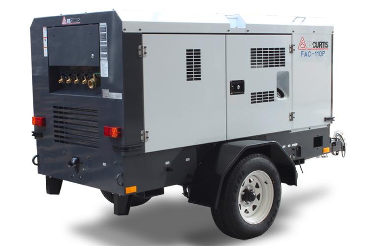 FAC Series Trailer Type Compressors FS-Curtis trailer type, portable diesel air compressors are designed for towable mobility.