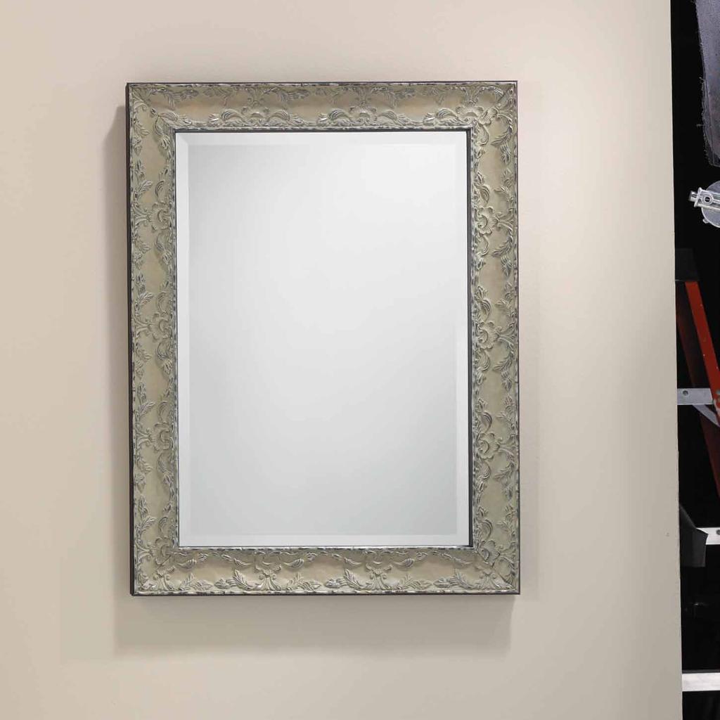 275 u 26 w, 1 3 /4 d, 34 h Renaissance style with pewter highlights and black outside edges on frame 193 u 25 1 /2 w, 1 d, 33 1
