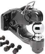 BALL MOUNT COMBO Includes 2 hitch ball, pin & clip 8-1/2 length, 6000 lbs GTW 63037 PINTLE HOOK MOUNTS Coverts receivers for use