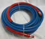 All pressure loops rate 275 F. 1/4" ID Pressure Loop 1/4" MPT swivel x 1/4" MPT solid 1/4" ID two-wire 5000 PSI Any length available Description 3/8" Blue Hose Wrapped, 4000 PSI 8.753-316.