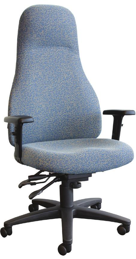 Supportech TM Rotary Office Chair Advanced multi-tilt 1:1 ratio mechanism Independent backrest and seat angle adjustment Easy to adjust tilt tension control Infinite position tilt lock feature