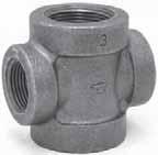 62 Cast Iron Small Steel Fittings E F Pipe Nipples & Pipe Couplings FIGURE 6 Cross Reducing D H C G 2 NPS NPS 2 2 NPS 4 NPS Read as: x 2 2 x 2 x 4 50 DN 80 DN 65 DN 2 DN Read as: 80 x 65 x 50 x 2