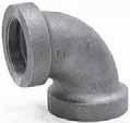 CST IRON Cast Iron Drainage Fittings FIGURE 70 * 90 Short Turn Elbow lack Galv. NPS DN in mm lbs kg lbs kg /2 40 5 /6 49.9 0.87.9 0.87 2 50 2 /4 57.