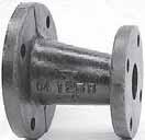 CST IRON Cast Iron Flanged Fittings Class 25 (Standard) FIGURE 825 Flanged Concentric Reducer F F lack Galv. NPS DN NPS DN in mm lbs kg lbs kg 2 50 /2 40 5 27 2.00 5.44 2 /2 65 /2 40 2.00 5.44 5 27 2 50 4.