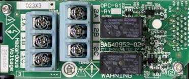 Control Wiring (cont d) Options Damper Control output: o VFD relay card terminals 1A & 1C for NO contacts rated for 0.3A @ 250VAC max & 0.