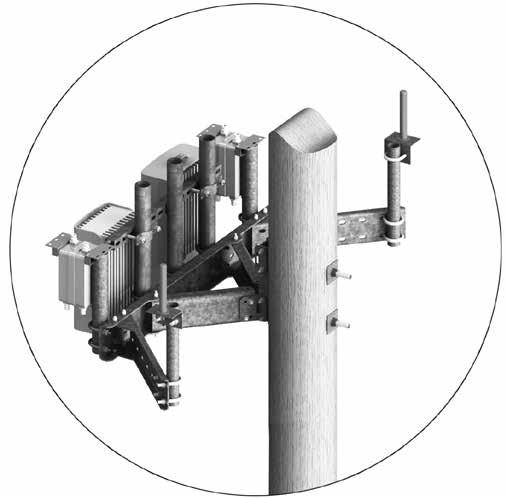 Wood Pole Mounts Small Cell Mount Small Cell Mounts - CommScope is in Lock-Step With mobile data traffic expected to double annually, small cell base stations are set to play an