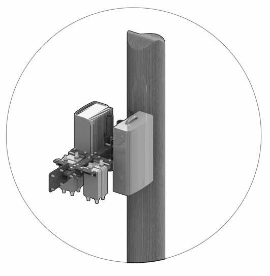 CommScope s small cell wood pole mounts range from a scaled down universal sector-frame type to a light weight horizontal stand-off.