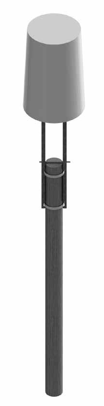 Wood Pole Mounts Small Cell Mount Wood Pole Mounts Top Mount Applications WP-TM-B Antenna Pipe and U-bolts Ordered Separately MTC3893 WP-TM-CH Ordered Separately Mast Weldment Sets Against Top of