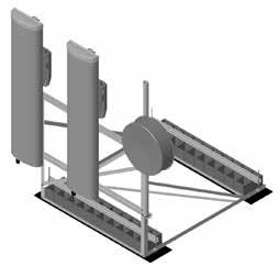 Roof-Top Mounts High Capacity Roof Frames RF-NL Non-penetrating Roof Frames Application: Roof-top Size: 7' -6" or 10' -6" (2.3 m to 3.