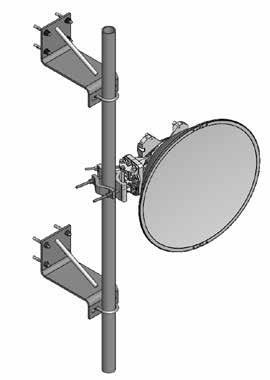 Roof-Top Mounts Mounting Components Adjustable Wall Mounts Application: Mounting antennas on hollow or solid walls Size: 6" (152.4 mm) square plate, 6-1/4" or 12" (157.