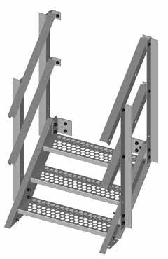 Site Related Components Equipment Platforms Handrail Kits Easy to assemble with a quick bolt-on design, handrail kits are designed to fit any platform size.