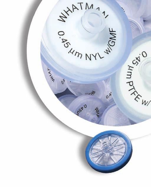 Technical tip: Never re-use a syringe filter, even if it looks perfectly clean. Whatman products filter out extremely fine particulate that may not be visible to the naked eye.
