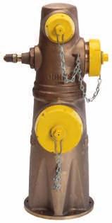 All-bronze hydrant heads and spools cast as separate parts. O-ring gasket provides a positive seal at joint of spool and hydrant head. Each nozzle operates independently.