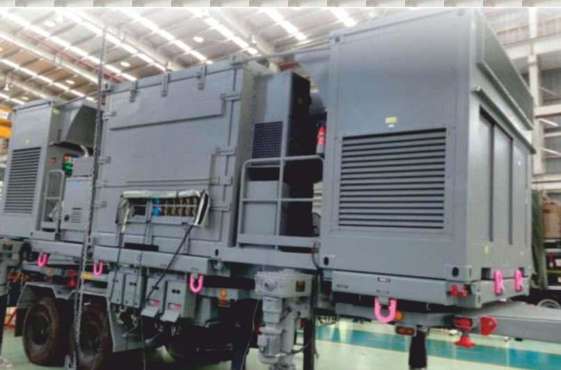 2 x 250 kva Vehicle Mounted Mobile Diesel Generator set Integrated in very compact size ISO Container Size: