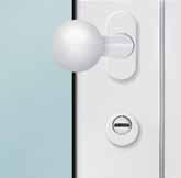 Tubular frame construction Door leaf thickness 80 mm with thermal break Up to 1300 mm Up to 2600 mm Main function External door Up to 3000 mm Up to 2500 mm Secured fittings outside The knob handle