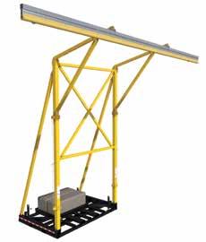 Counterweighted System The Counterweighted System is designed as a portable solution to provide an overhead anchor point for multiple users while working at heights.